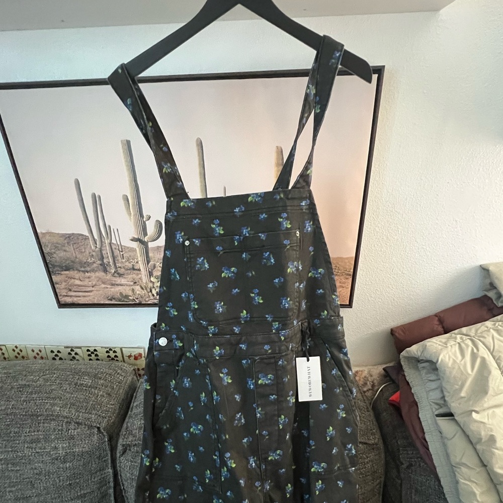 NWT WeWoreWhat Floral Overalls